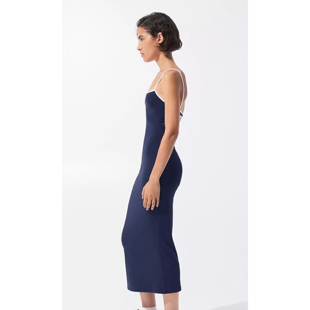 NWT Pull & Bear Strappy midi dress with cut-out - Picture 5 of 5